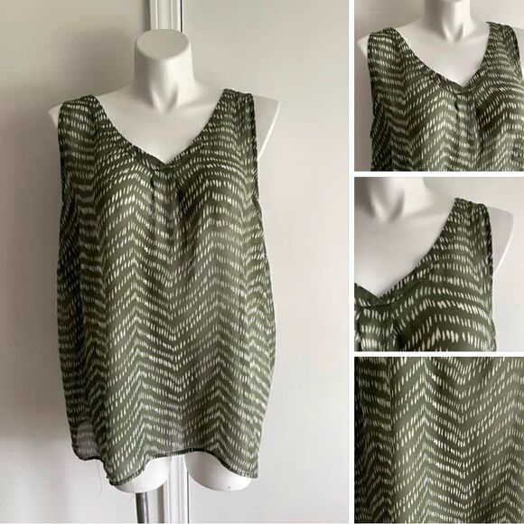 Geometric Tank Top, Size 3X, Old Navy - Picture 1 of 10